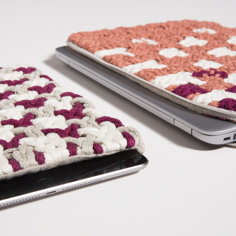 Colourful iPad cases made of Ioncell