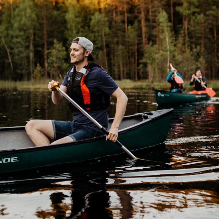 Canoeing in Nuuksio