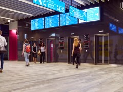 People in Matinkylä metro station, Espoo