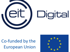 Logo of EIT digital with a EU flag